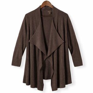 Barefoot Dreams CozyChic Lite Cardigan Java 1X Petite New